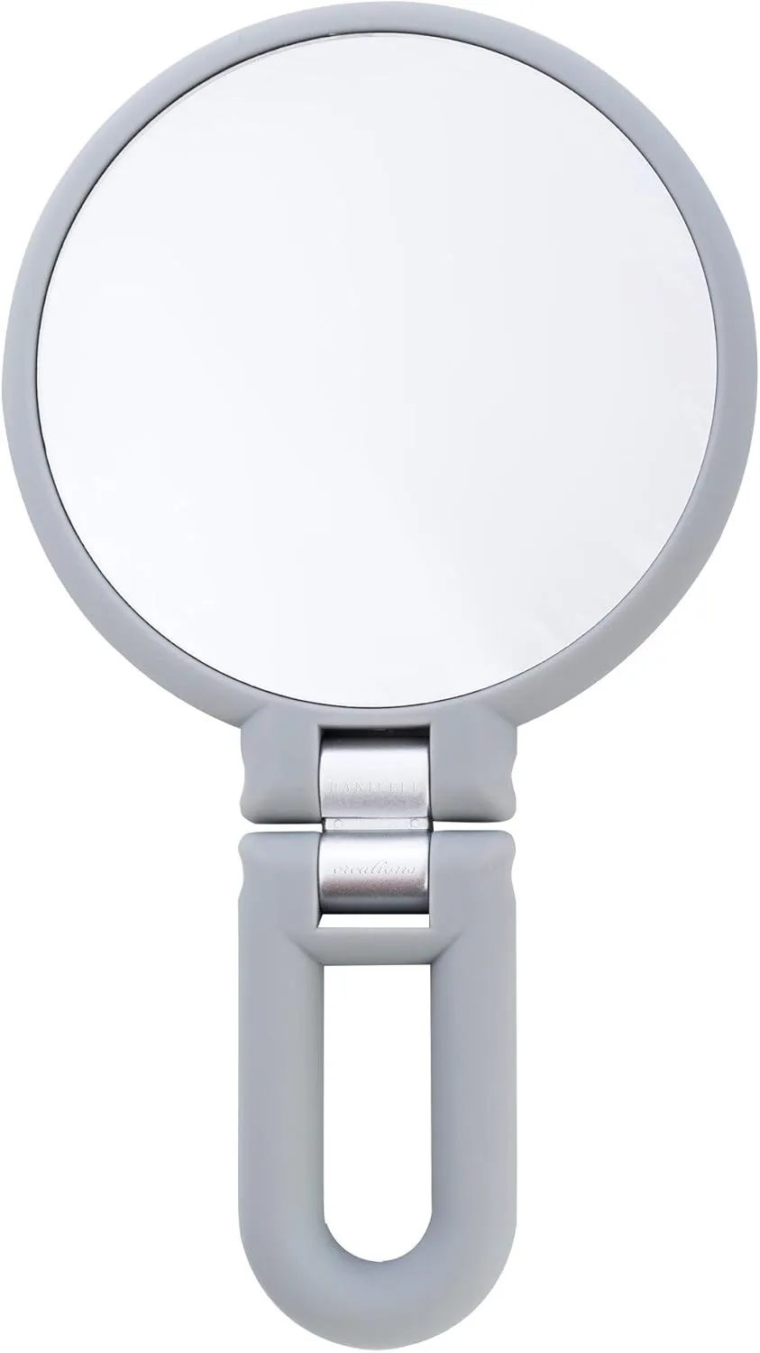 Danielle Magnification Folding Makeup Mirror, Grey, 15X