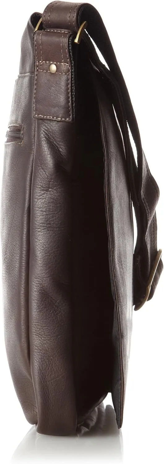 David King & Co. Small Vertical Messenger Bag, Cafe, One Size