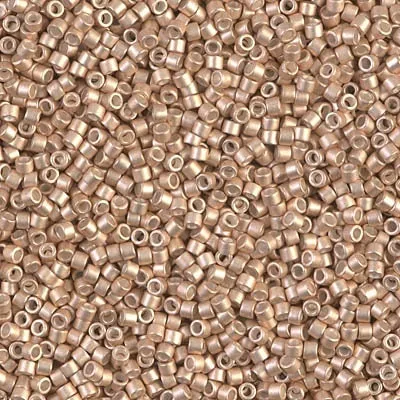 DB 1152, Galvanized Semi-Frosted Champagne - Miyuki Delica Beads - Size 11 - 5 grams - Japanese Cylinder Seed Beads - Retail & Wholesale