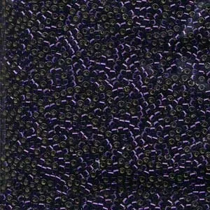 DB 609, Dyed Silver Lined Dark Purple, Miyuki Delica Beads - Size 11 - 5 grams - Japanese Cylinder Seed Beads - Retail & Wholesale
