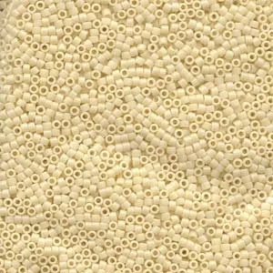 DB 732, Opaque Cream AB - Miyuki Delica Beads - Size 11 - 5 grams - Japanese Cylinder Seed Beads - Retail & Wholesale - Peyote