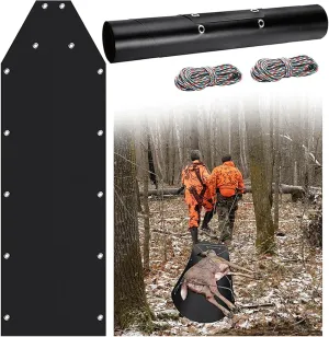 Deer Drag Sleds for Effortless Hauling of Ice Fishing Supplies, Multi Purpose Utility Sled for Hauling Deer Hunting, Fire Wood, Ice Fishing & Camping Hunting Gear