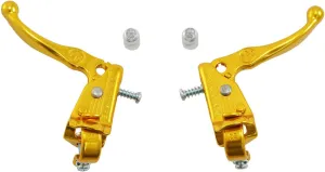 Dia-Compe MX121 / Tech 3 Brake Lever Set for Old School BMX, Gold, DP2519