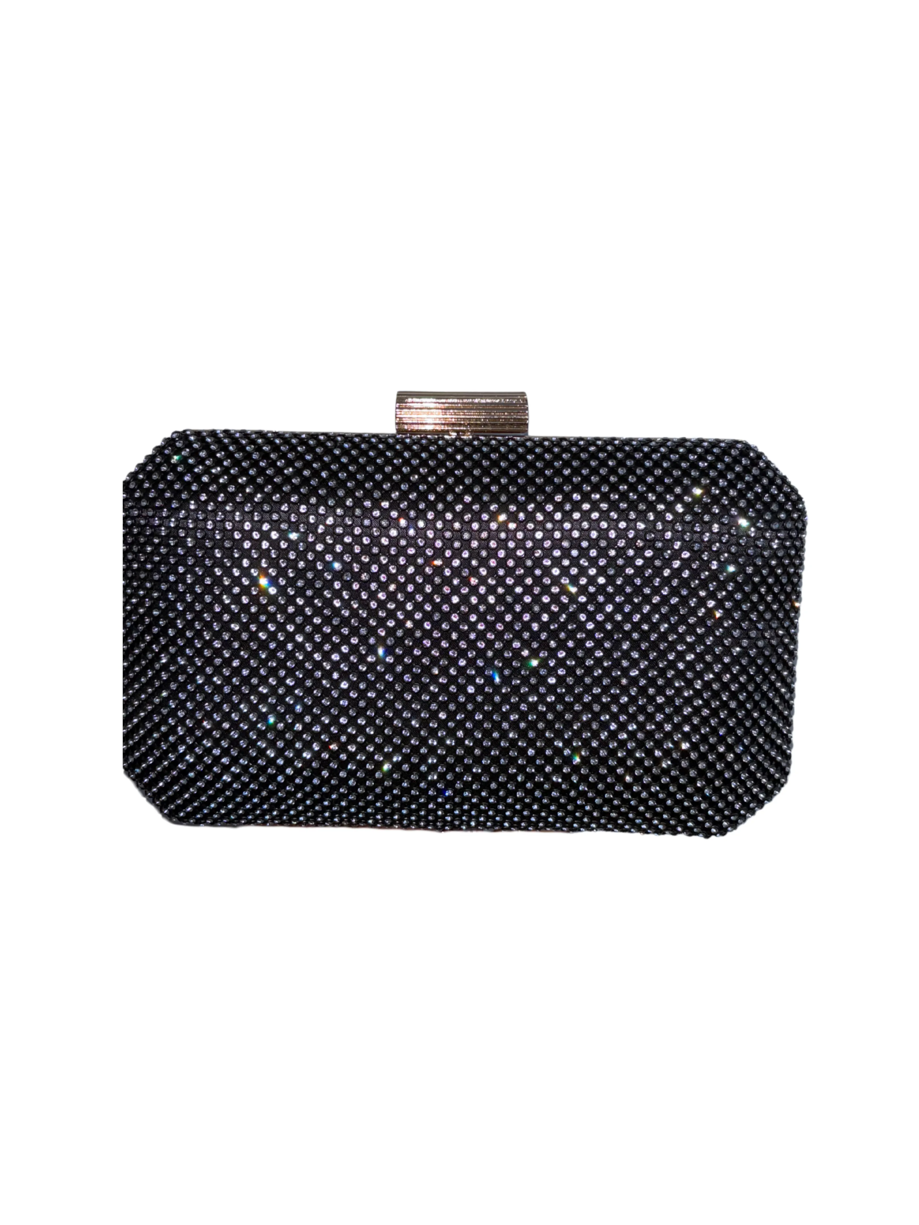 Diamanté Mesh - Black/Silver