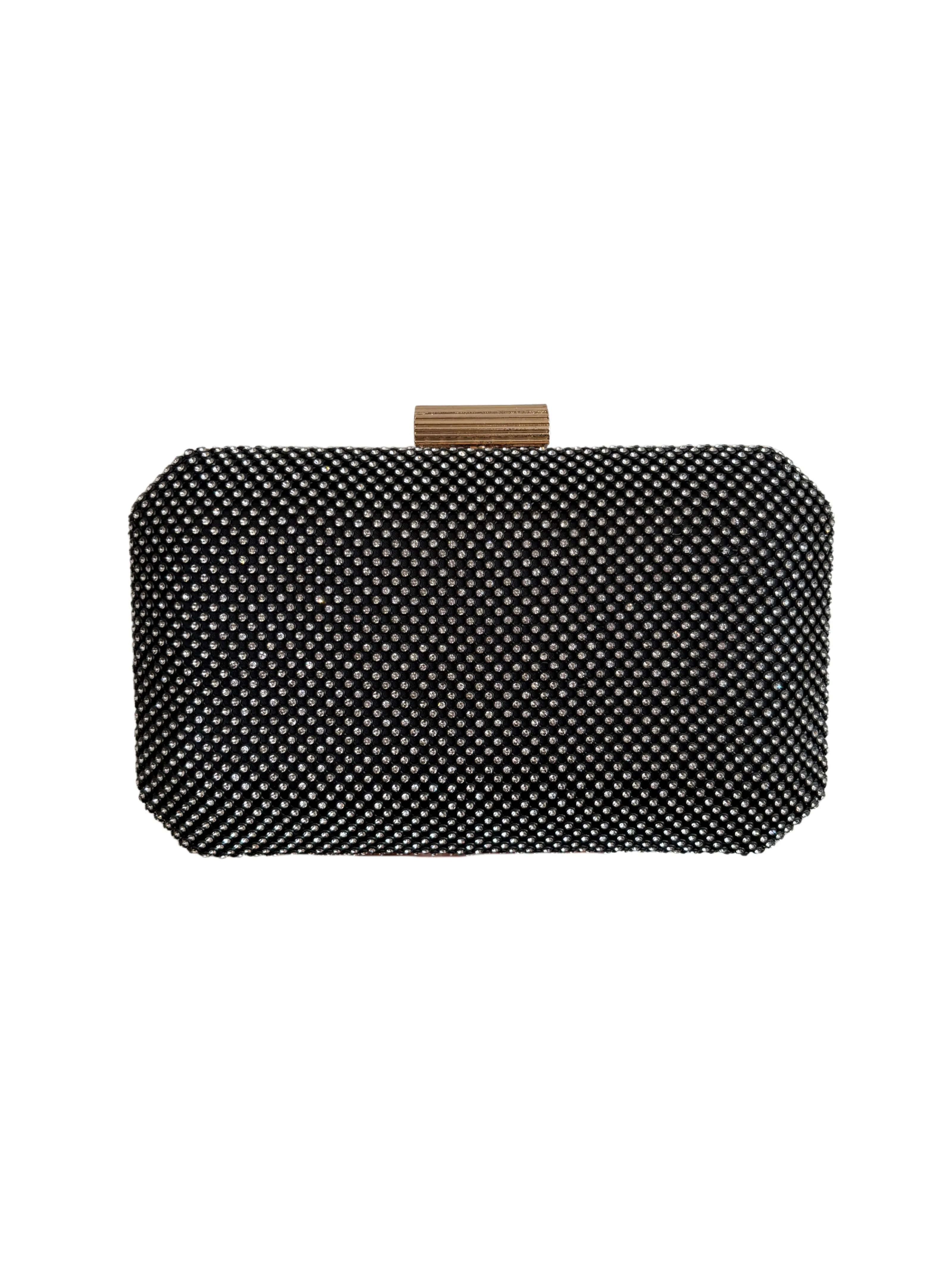 Diamanté Mesh - Black/Silver