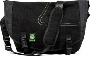 DIME BAGS Voyage Messenger Over the Shoulder Hemp Bag with Padded Pouch for Laptop Computer