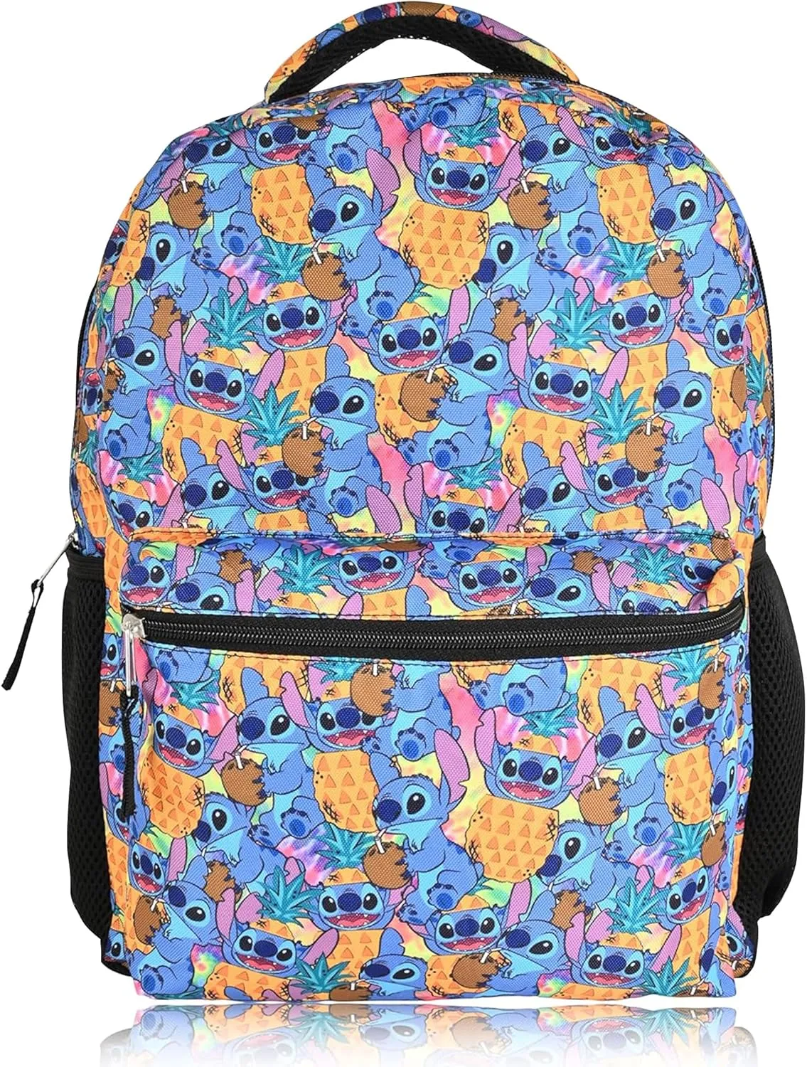 Disney Lilo and Stitch Backpack - Lilo and Stitch Ohana - Backpack for Girls, Boys, Teens, Adults - Officially Licensed Lilo and Stitch Backpacks For School - Great For Gym, Park and Camp (Light Blue)