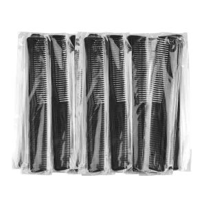 Disposable Combs in Bulk Individually Wrapped Widen and Fine Combs Straight Hair Combs for Women Men Long Handle Beauty Combs for Homeless, Hotel, Nursing Home (7in x 4in, Count, 200)