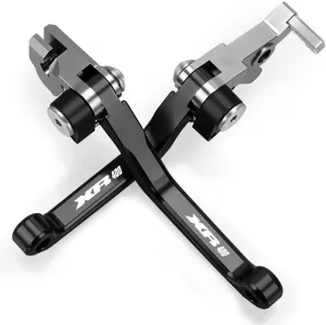 DOUKI for Hon&da XR400 Motard 2005 2006 2007 2008 Motocross Dirt Bike CNC Aluminum Brake Clutch Levers Foldable Lever Motorcycle Pivot Lever Lever (Color : Black)