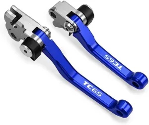 DOUKI for Husqvarna TC65 2017 2018 Motocross Dirt Bike CNC Aluminum Brake Clutch Levers Foldable Lever Motorcycle Pivot Lever Lever (Color : Blue)