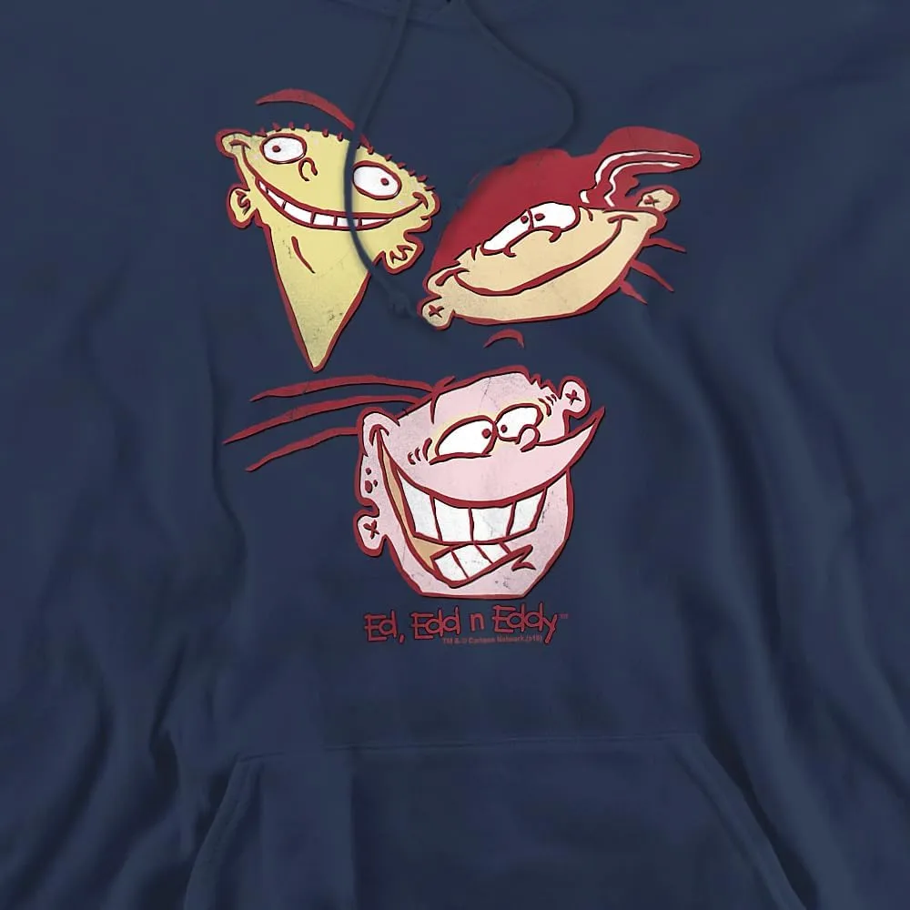 Ed Edd Eddy Three Heads Unisex Adult Pull-Over Hoodie