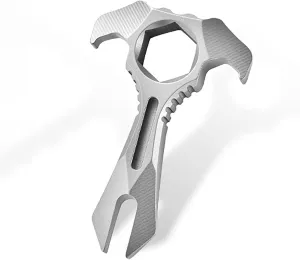 EDC titanium Crowbars Keychains Pendants Light Weight Utility Gadget Tool Key wrench For Outdoor And Everyday Use