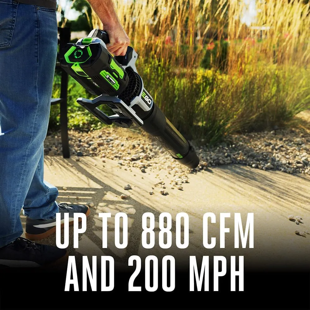 EGO POWER  Leaf Blower, Cordless Electric 880 CFM, Includes (2) 56V 4.0Ah Batteries and Charger - LB8803-2