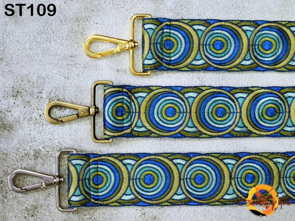 Embroidered Purse Strap Crossbody Strap for Purses Boho Bags Strap Embroidery Replacement Strap Boho Guitar Strap Handbag Strap gift for mom