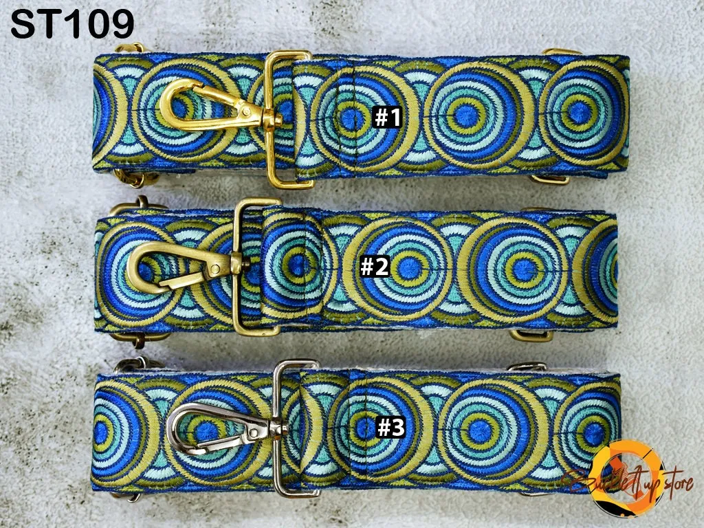 Embroidered Purse Strap Crossbody Strap for Purses Boho Bags Strap Embroidery Replacement Strap Boho Guitar Strap Handbag Strap gift for mom