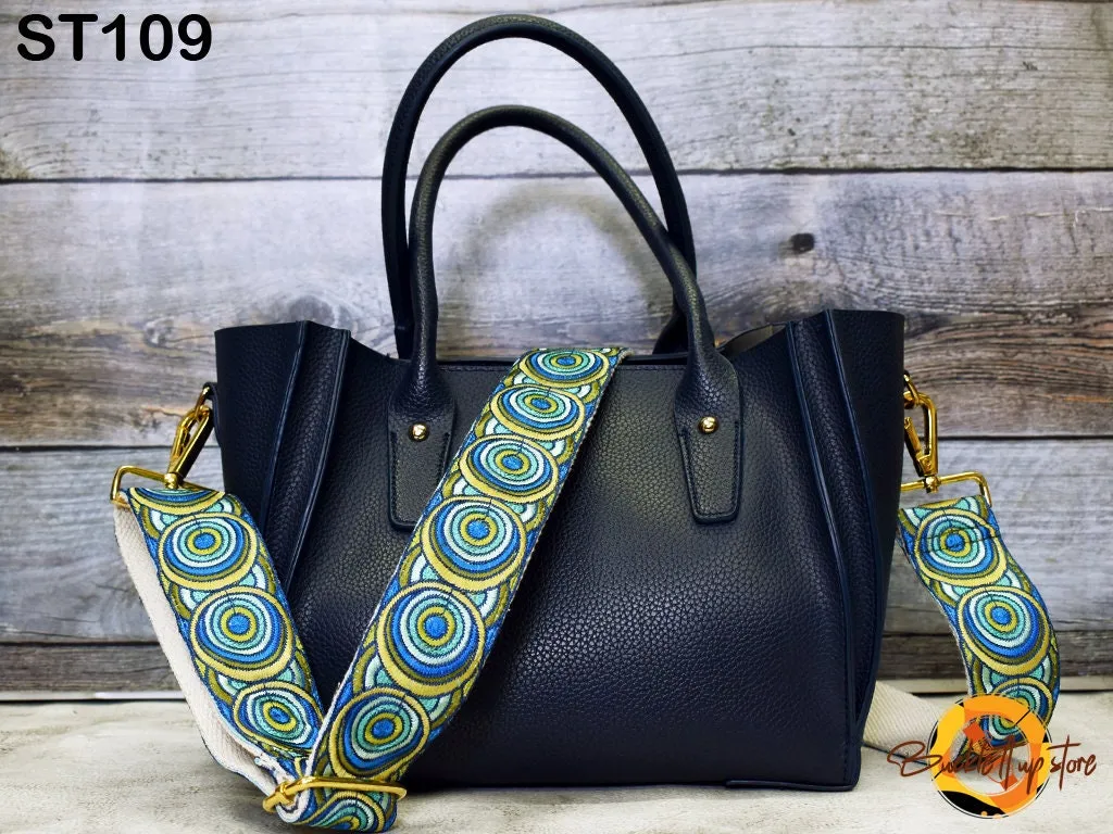 Embroidered Purse Strap Crossbody Strap for Purses Boho Bags Strap Embroidery Replacement Strap Boho Guitar Strap Handbag Strap gift for mom