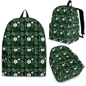 EMS/EMT Paramedic Green Backpack