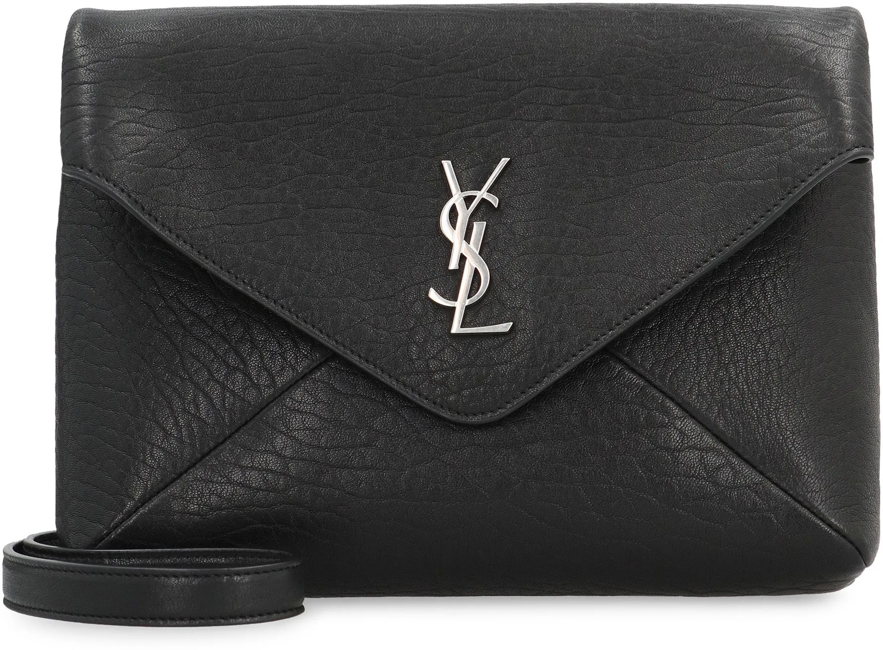 Envelope leather messenger bag