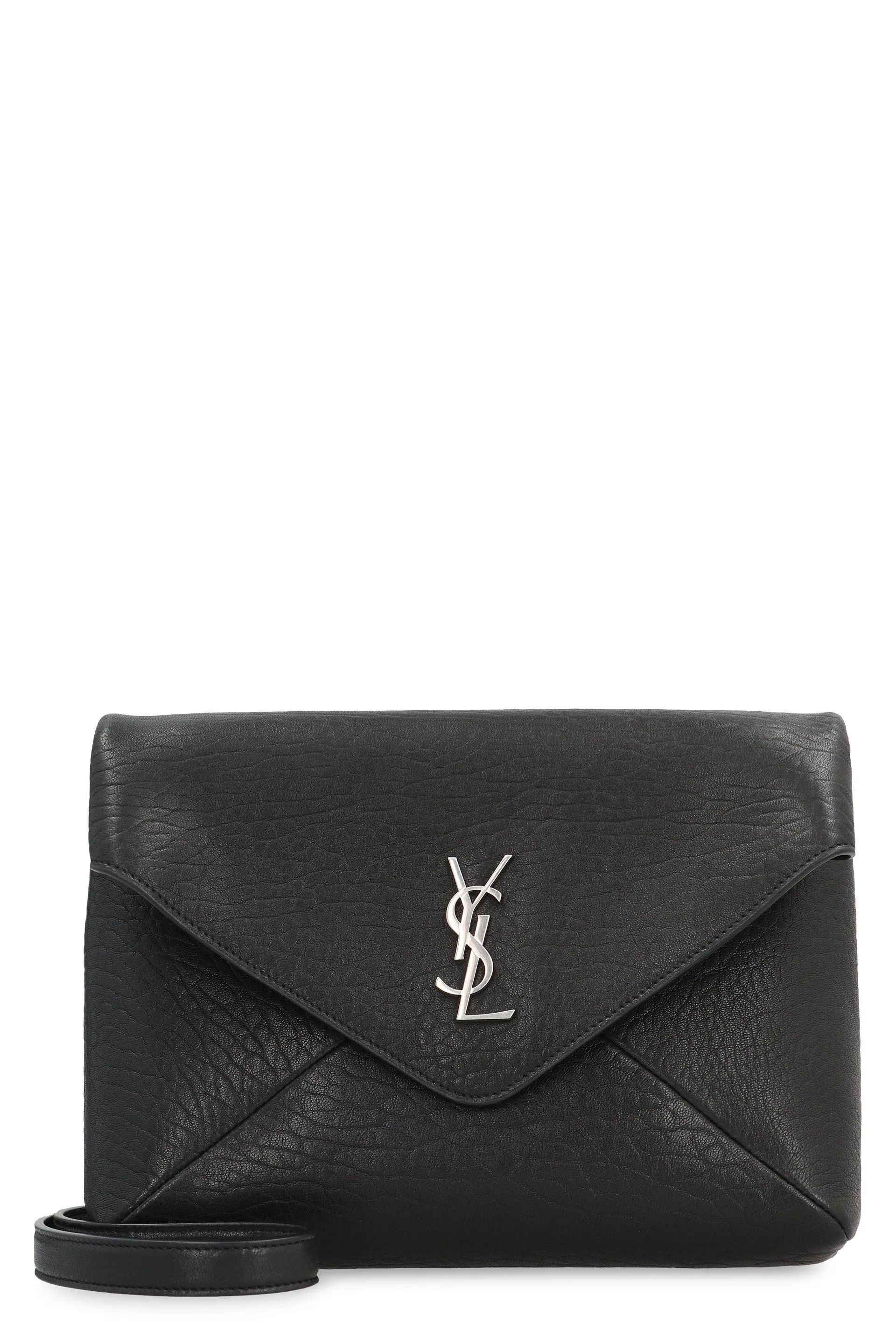 Envelope leather messenger bag