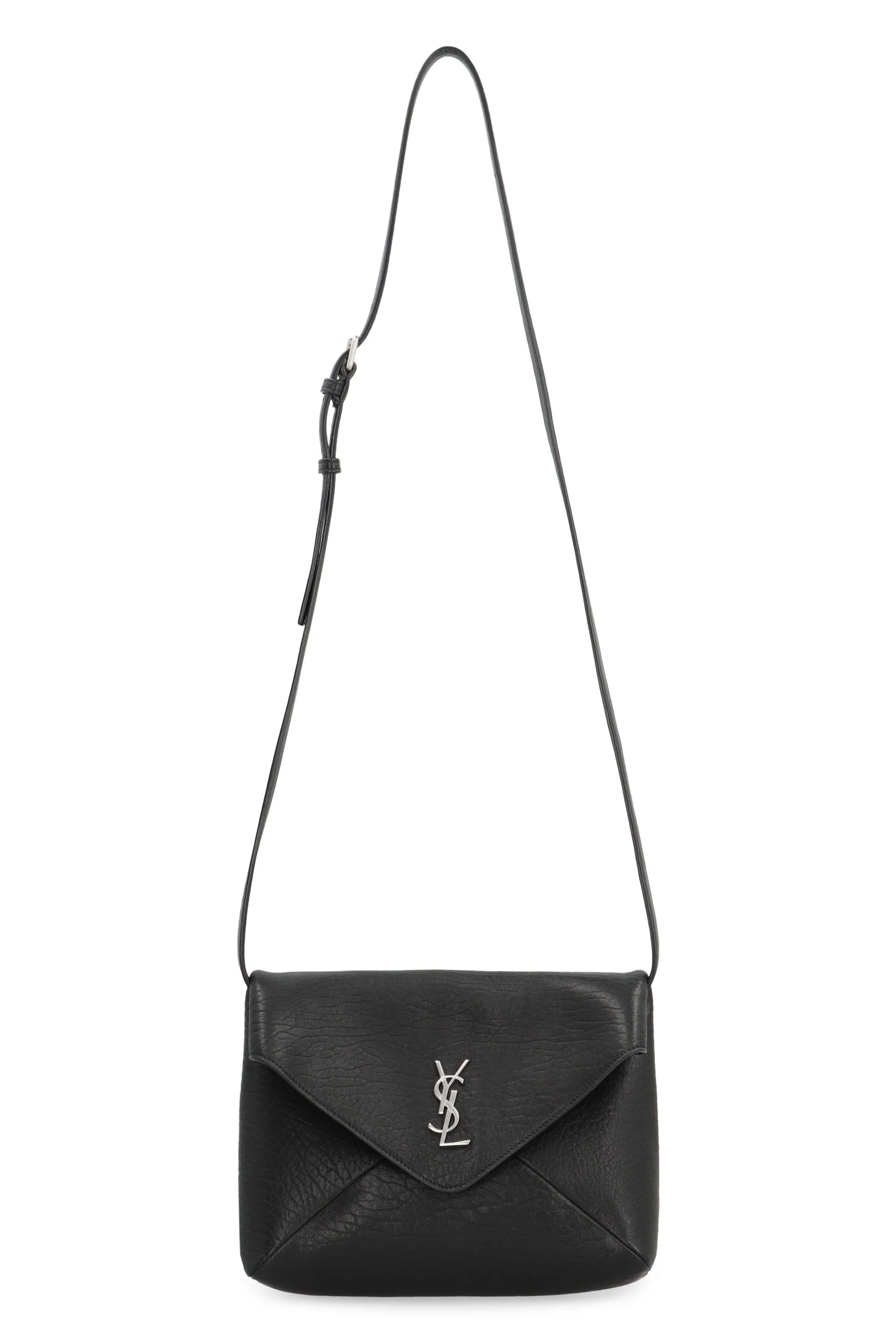 Envelope leather messenger bag