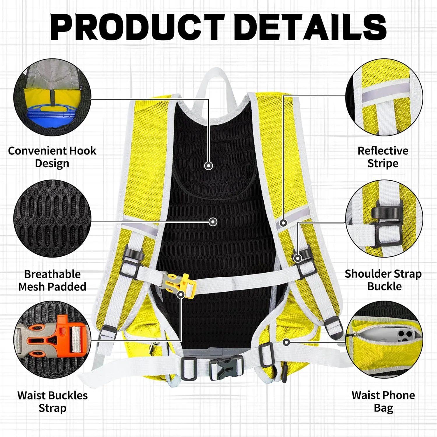 EULANT Hiking Backpacks, Small Waterproof &Lightweight Running Cycling Camping Climbing Gym Travel Daypack for Women Men