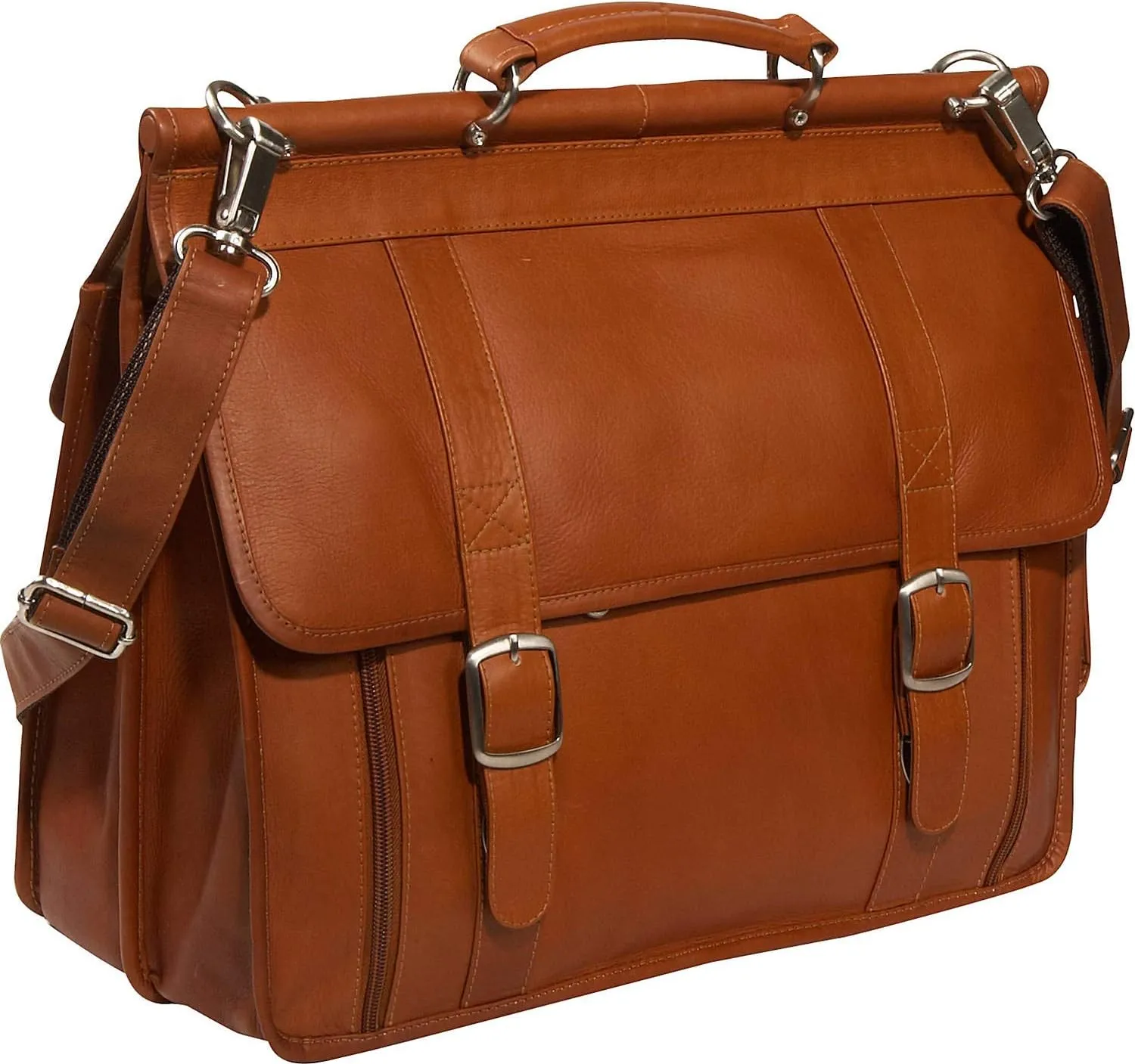 European Briefcase, Saddle, One Size