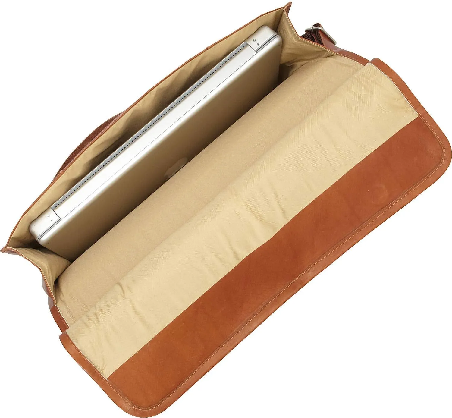 European Briefcase, Saddle, One Size