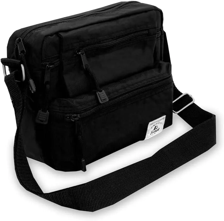 Everest Cross Body Bag, Black, One Size