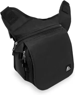 Everest Messenger Bag - Large, Black, One Size,BB005-BK