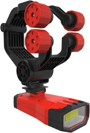 EZ RED XLUHLS 1000 lm Rechargeable, Cordless Under Hood/Hands Free Light with Pistol Grip & Clamp, Red