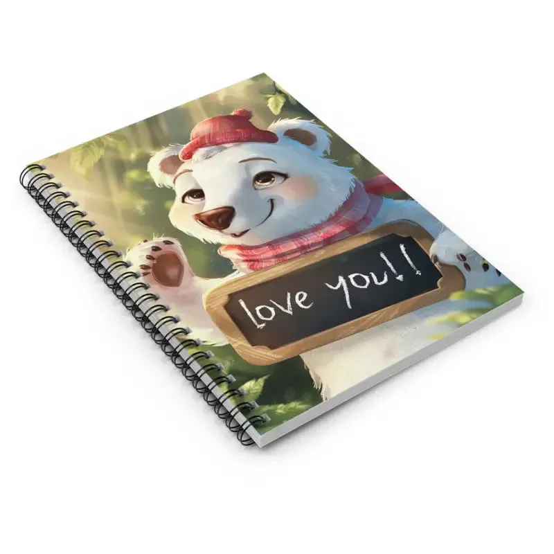 Fall for the Polar Bear Spiral Notebook