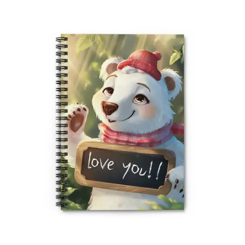Fall for the Polar Bear Spiral Notebook