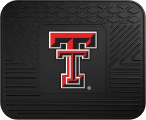 FANMATS 10067 Texas Tech Red Raiders Back Row Utility Car Mat - 1 Piece - 14in. x 17in., All Weather Protection, Universal Fit, Molded Team Logo