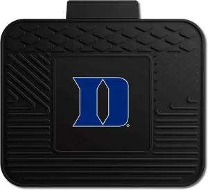 FANMATS 12098 Duke Blue Devils Back Row Utility Car Mat - 1 Piece - 14in. x 17in., All Weather Protection, Universal Fit, Molded Team Logo, Black