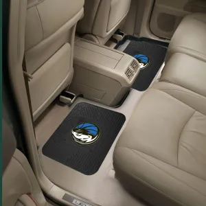 FANMATS 12368 NBA Dallas Mavericks Back Row Utility Car Mats - 2 Piece Set, 14in. x 17in., All Weather Protection, Universal Fit, Deep Resevoir Design, Molded Team Logo