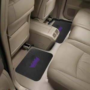 FANMATS 12387 NBA Sacramento Kings Back Row Utility Car Mats - 2 Piece Set, 14in. x 17in., All Weather Protection, Universal Fit, Deep Resevoir Design, Molded Team Logo