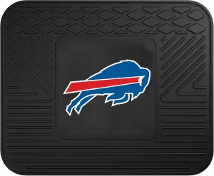 FANMATS 9980 Buffalo Bills Back Row Utility Car Mat - 1 Piece - 14in. x 17in., All Weather Protection, Universal Fit, Molded Team Logo
