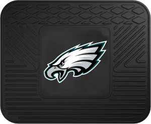 FANMATS 9988 Philadelphia Eagles Back Row Utility Car Mat - 1 Piece - 14in. x 17in., All Weather Protection, Universal Fit, Molded Team Logo