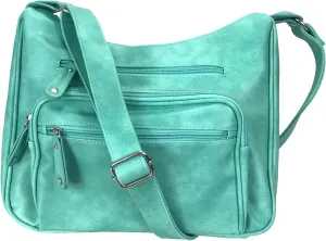 Fashion Locking Concealed Carry Big Hobo Bag CCW Cross Body Bag with Credit Card Slots