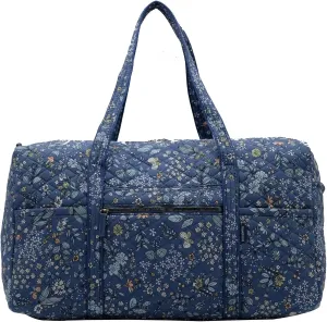 Fashionable Quilted Duffel bag (Blue)