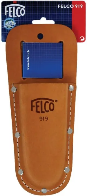 Felco Leather Holster (F 919) - Belt Mountable Tool Pouch for Pruning Shears or Construction / Utility Tools