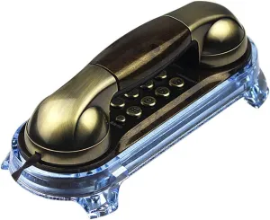 Fixed Wired Telephone Retro landline Home Wall-Mounted Single Antique Small