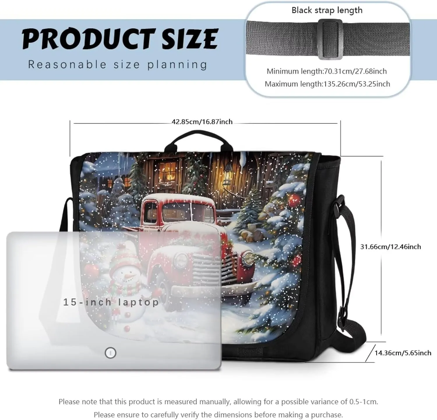 Flap Crossbody Bag for Women, Flapover Cross Body Shoulder Bag Top Handle RFID Blocking Pocket Laptop Handbag