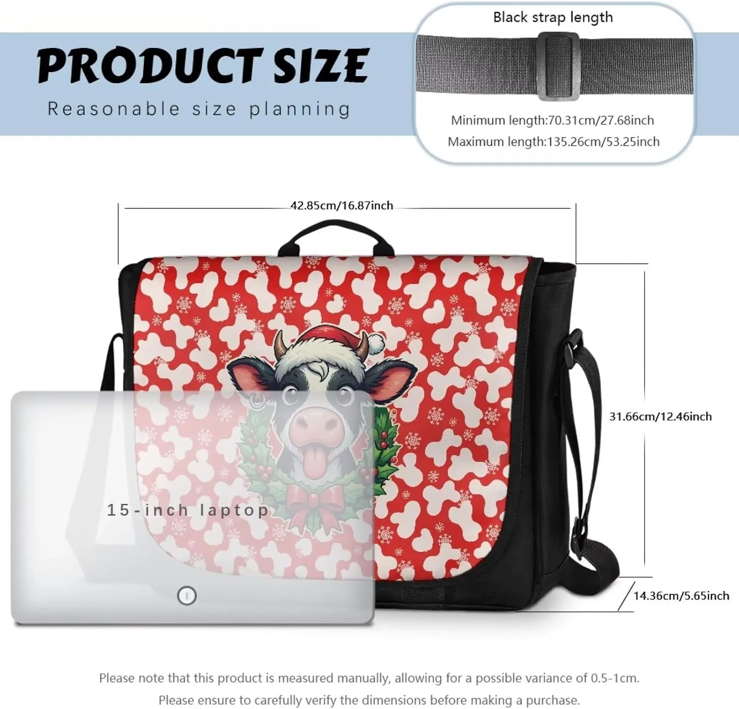 Flap Crossbody Bag for Women, Flapover Cross Body Shoulder Bag Top Handle RFID Blocking Pocket Laptop Handbag
