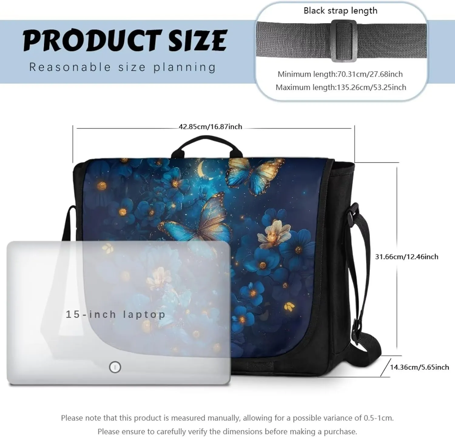 Flap Crossbody Bag with Adjustable Straps, Soft Flapover Cross Body Shoulder Designer Bag Laptop Handbags