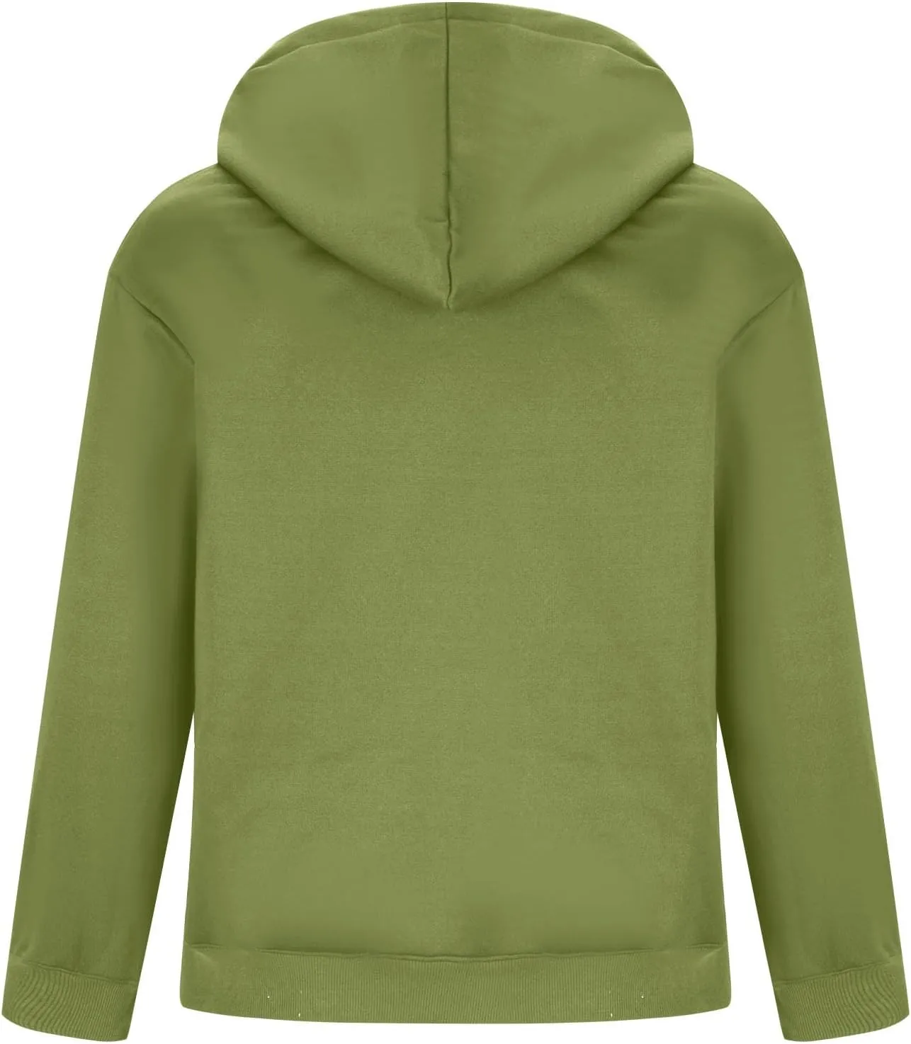 Fleece Hoodie for Men Fleece Lined Drawstring Long Sleeve Pullover Tops Basic Solid Hooded Sweatshirt With Pocket