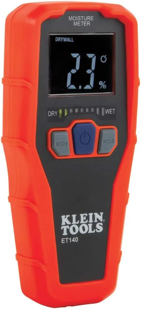 FLIR TG267 Thermal Camera & Klein Tools ET140 Pinless Moisture Meter for Non-Destructive Moisture Detection in Drywall, Wood, and Masonry; Detects up to 3/4-Inch Below Surface