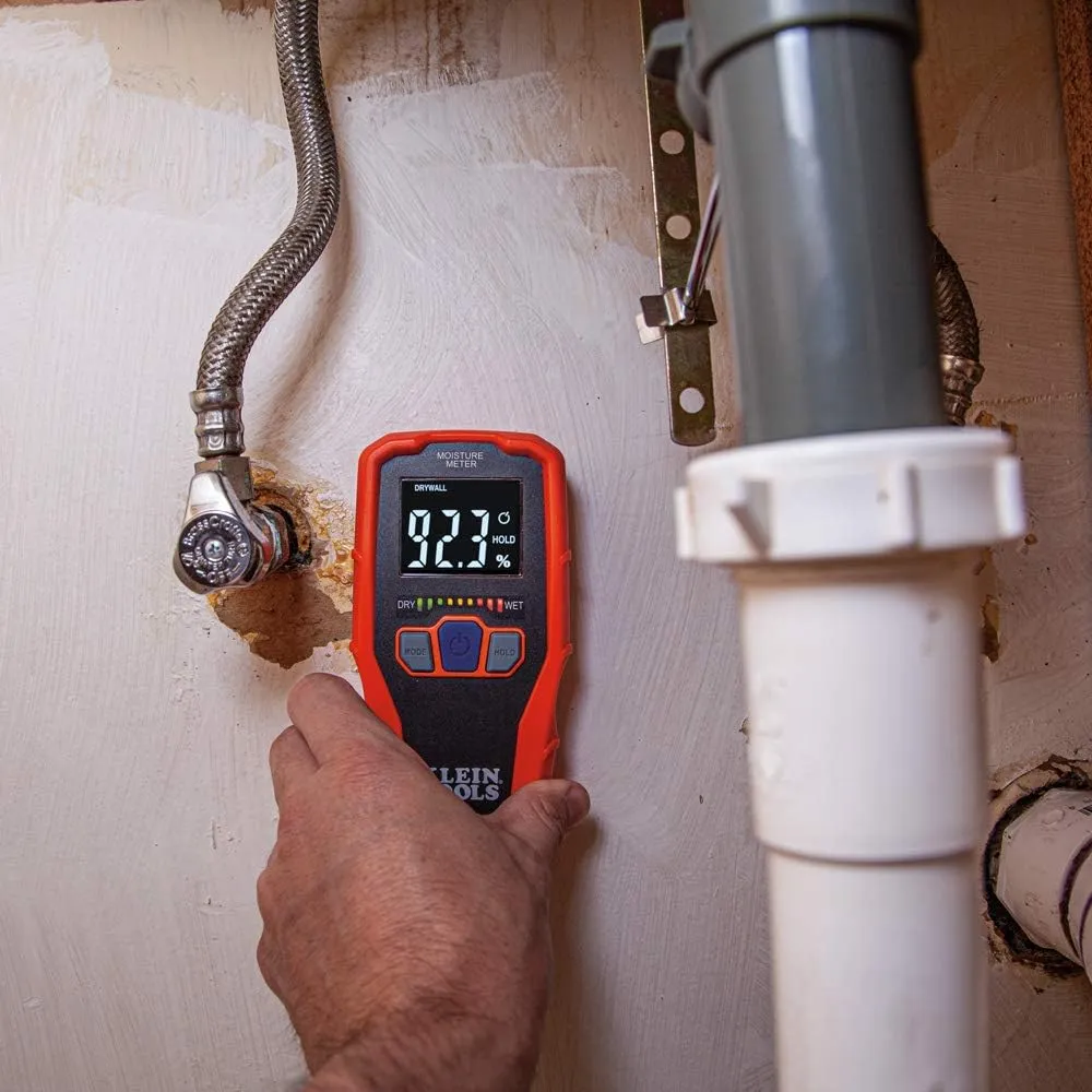FLIR TG267 Thermal Camera & Klein Tools ET140 Pinless Moisture Meter for Non-Destructive Moisture Detection in Drywall, Wood, and Masonry; Detects up to 3/4-Inch Below Surface