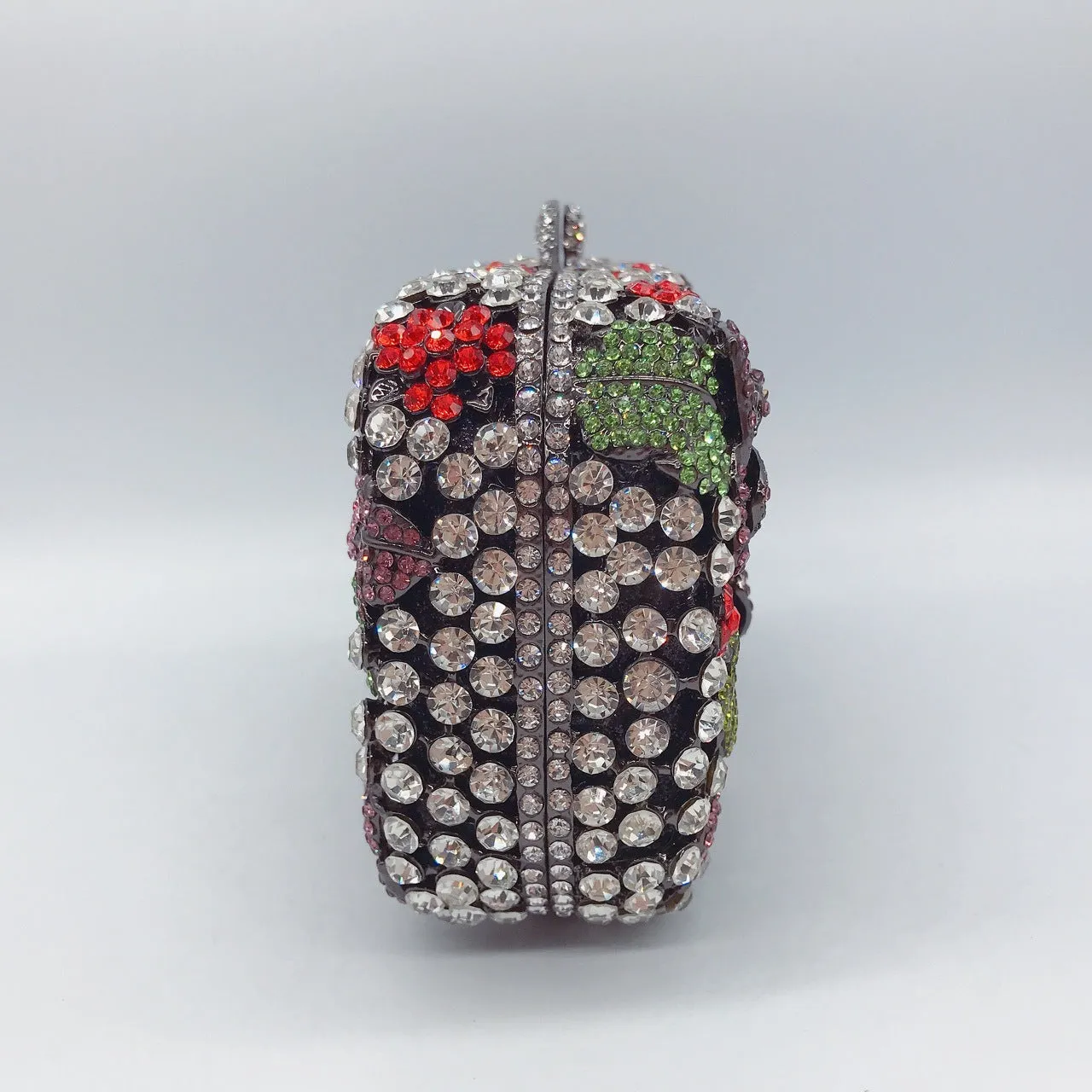Floral Crystal Clutch Purse for Wedding Guest