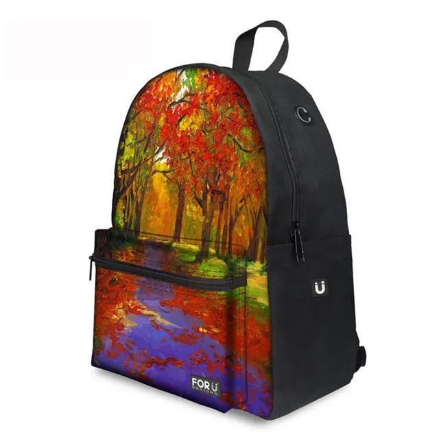 Flower Floral - Middle School Bag